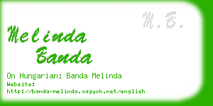 melinda banda business card